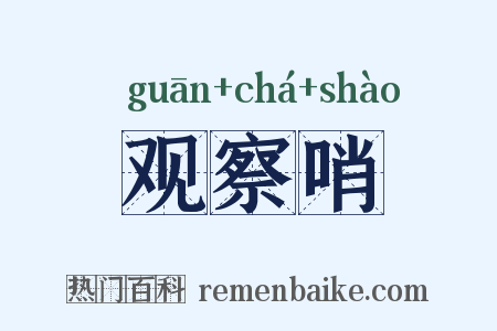 观察哨是什么意思的图片